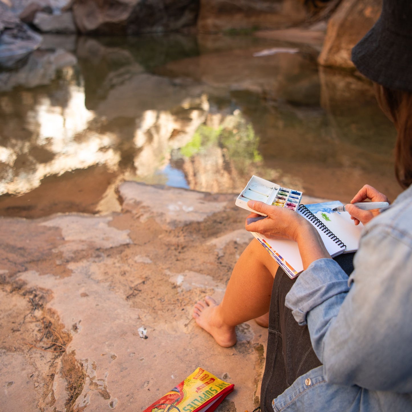 Handmade Watercolor Pocket Sketchbook