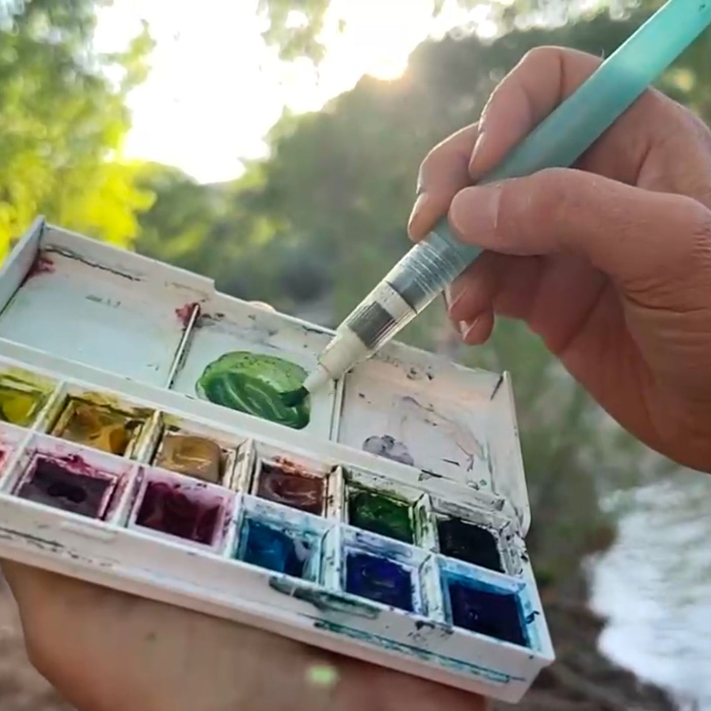 Zion National Park Watercolor Travel Set