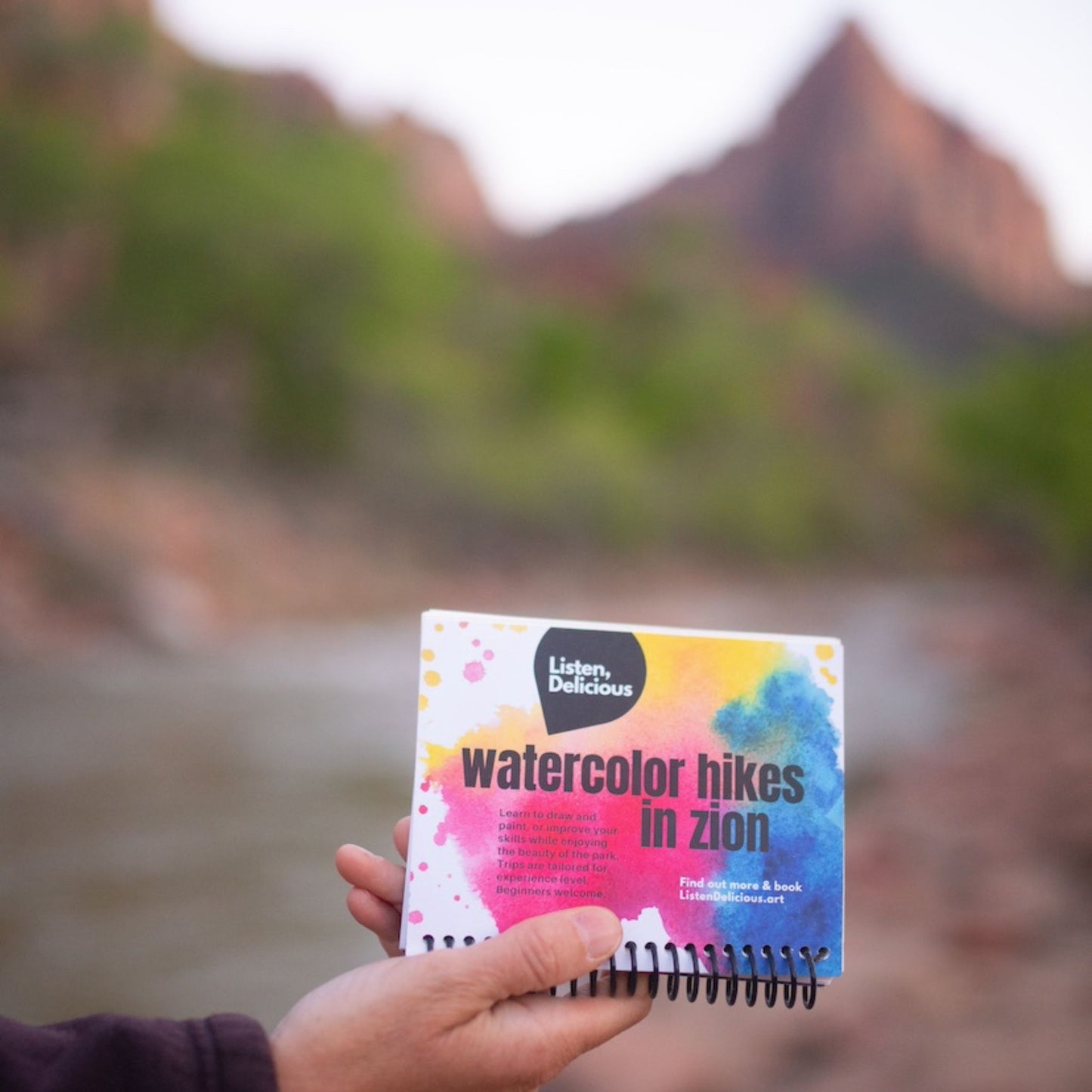 Watercolor Hike in Zion National Park